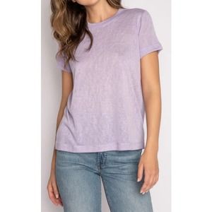 PJ Salvage Women’s Lavender Loungewear Shirt, Size L. K54 *